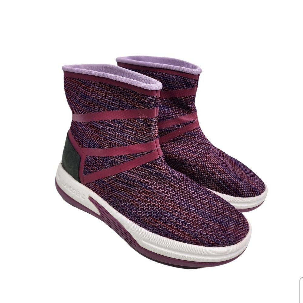 Lands End Boots Stylish Purple Women's Shoes Size 9.5